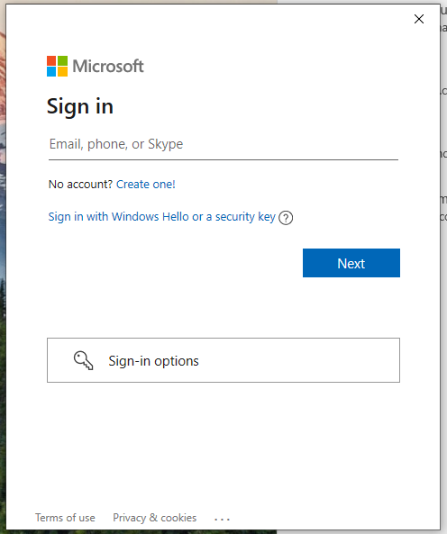 windows mail signin