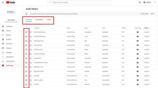 Youtube-Channel-Options-Audio-Library