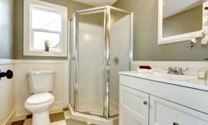 Refinishing shower and bathtub