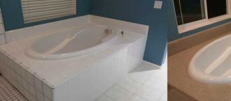 Before and after - bathroom