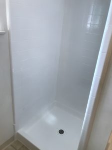 Shower resurfacing and tile resurfacing after - NuFinishPro